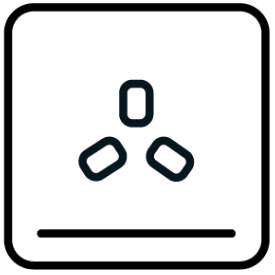 Fan assisted symbol - oven.