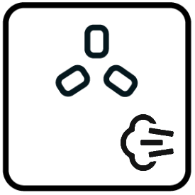 Steam assisted symbol - oven.