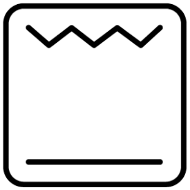 Grill and lower symbol - oven.