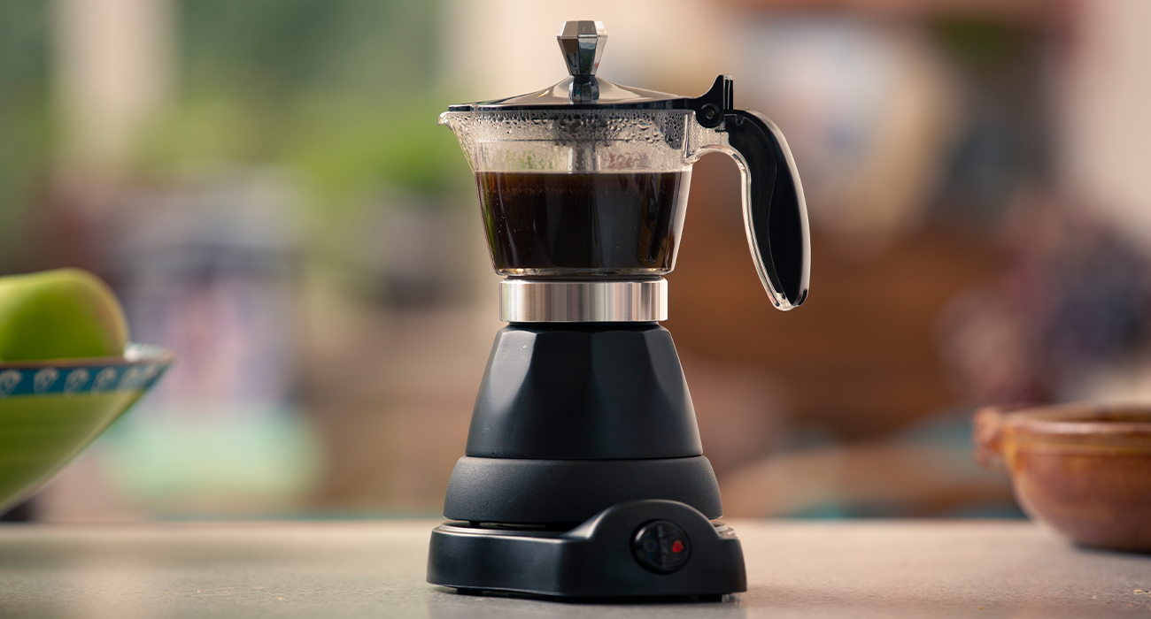 Leaf & Bean Electric Espresso Maker.