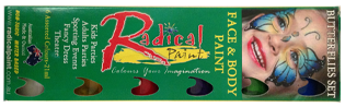 Radical Paint Face & Body Butterflies Set