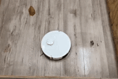 Video of a robot vacuum cleaner