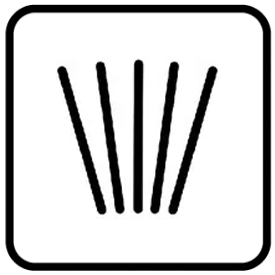 Detergent dispenser symbol