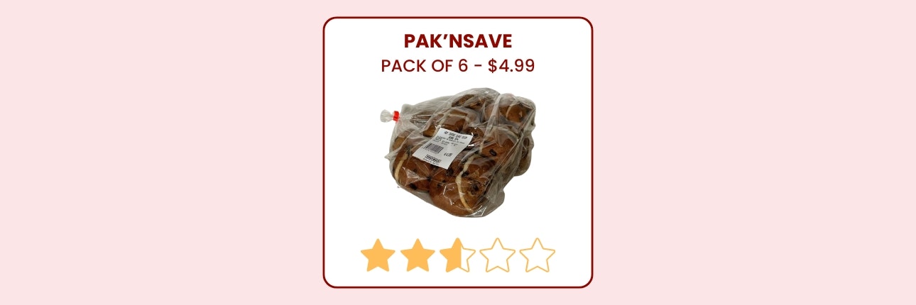 Pak'nsave chocolate hot cross buns.