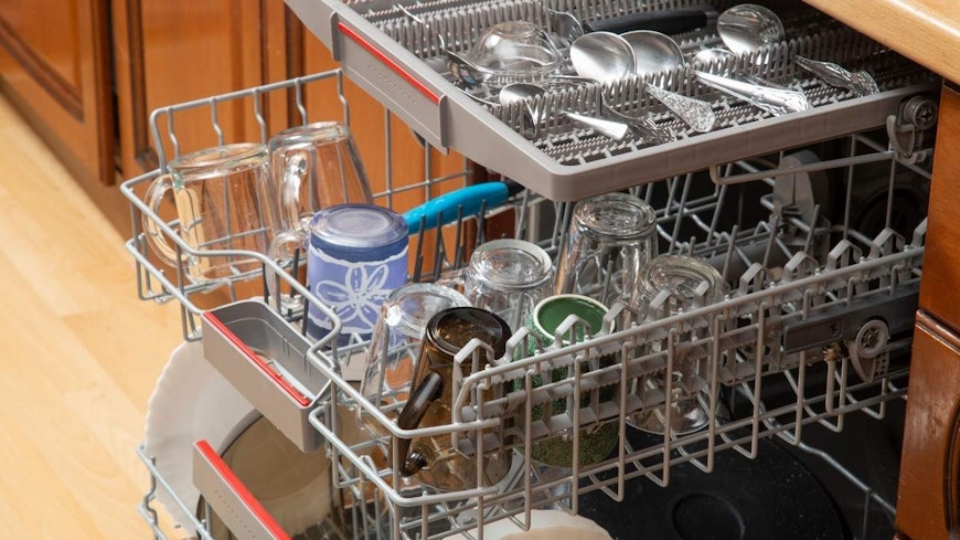 Open dishwasher