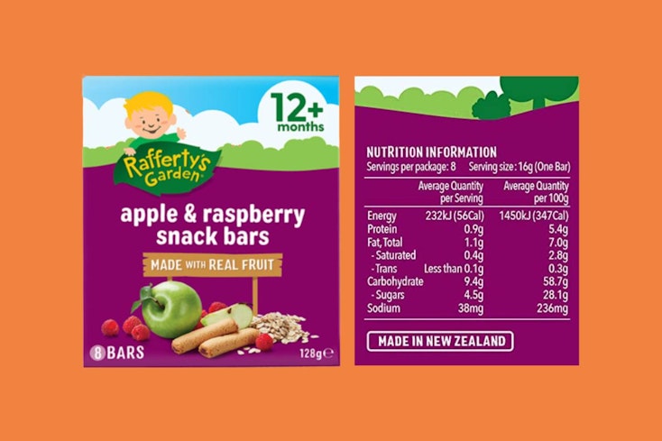 Image of Rafferty’s Garden Apple & Raspberry Snack Bars