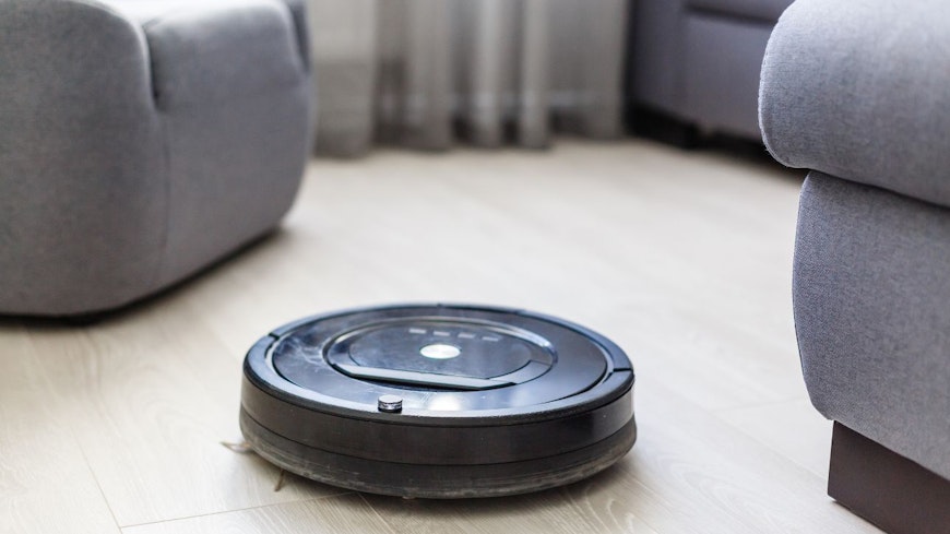 Image of a robot vacuum cleaner