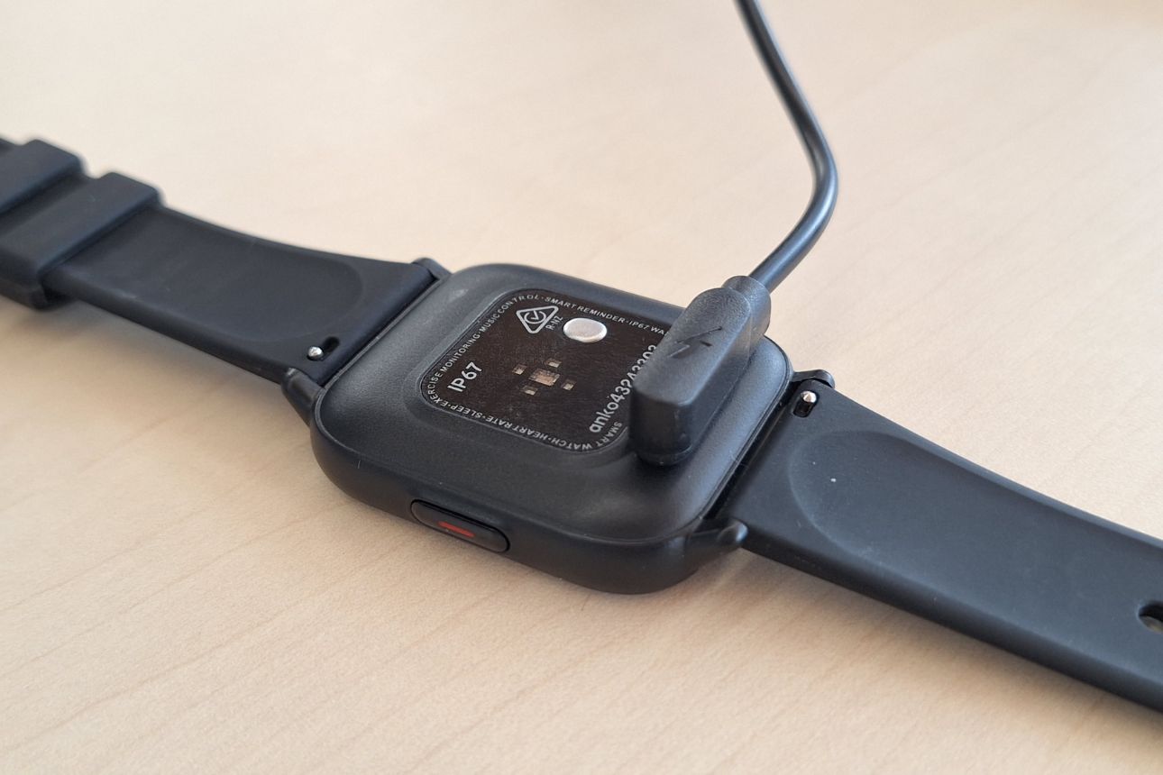 Image of the back of Anko's smartwatch