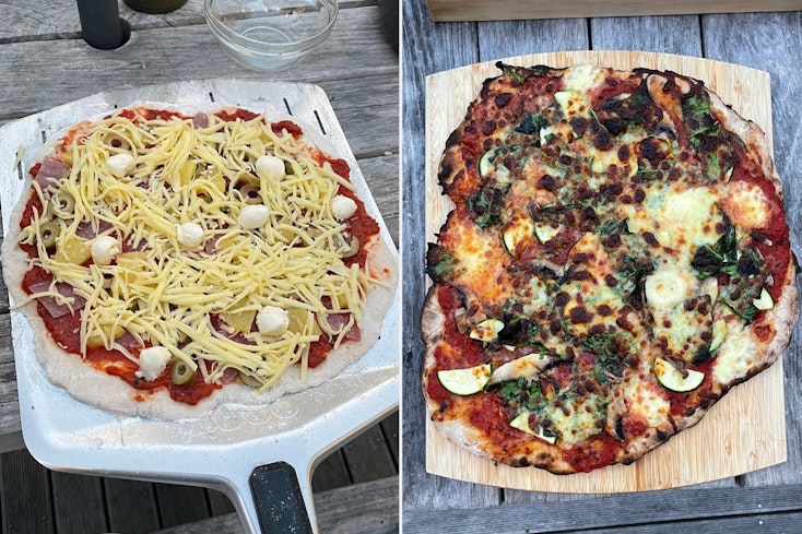 Image of homemade pizza