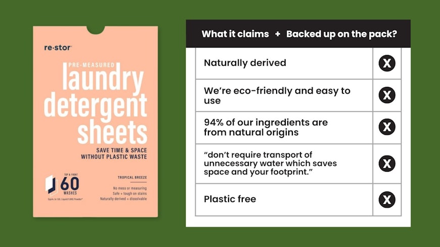 Image of Re-stor Pre Measured Laundry Detergent Sheets