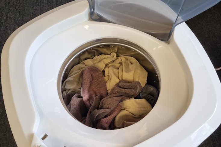 Wet washing in the Spindel