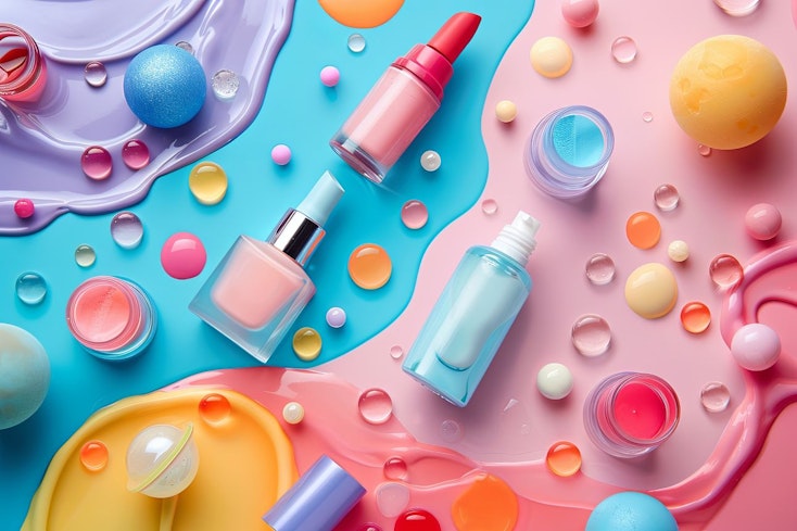 Image of a bright skincare advertisement