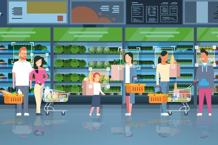 Facial recognition graphic