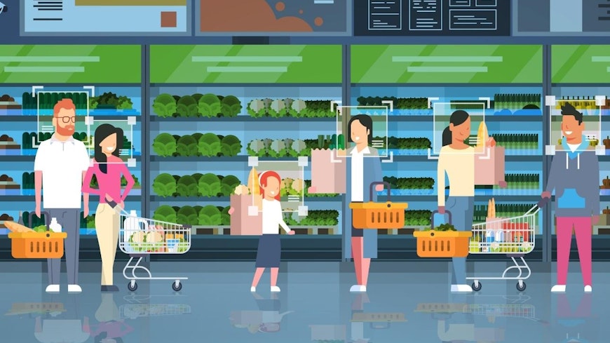 Facial recognition graphic