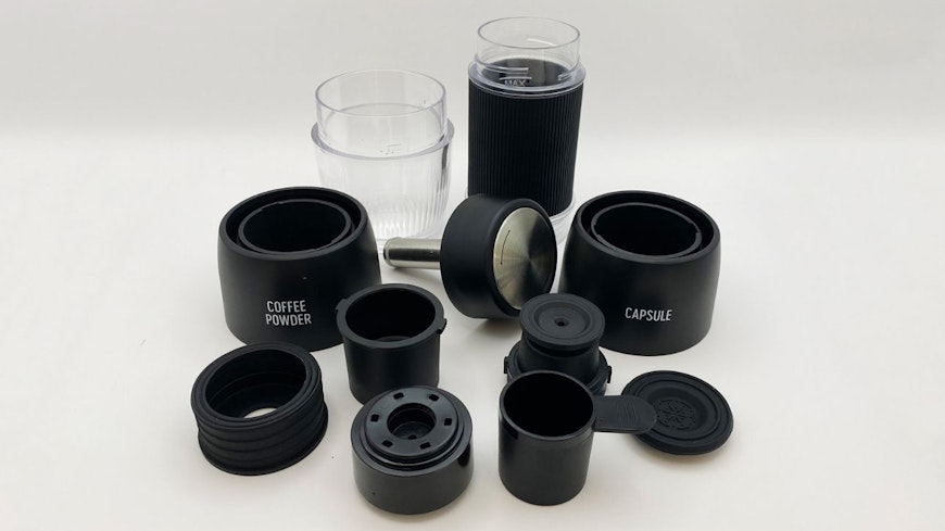 Anko Manual Espresso, showing all parts.