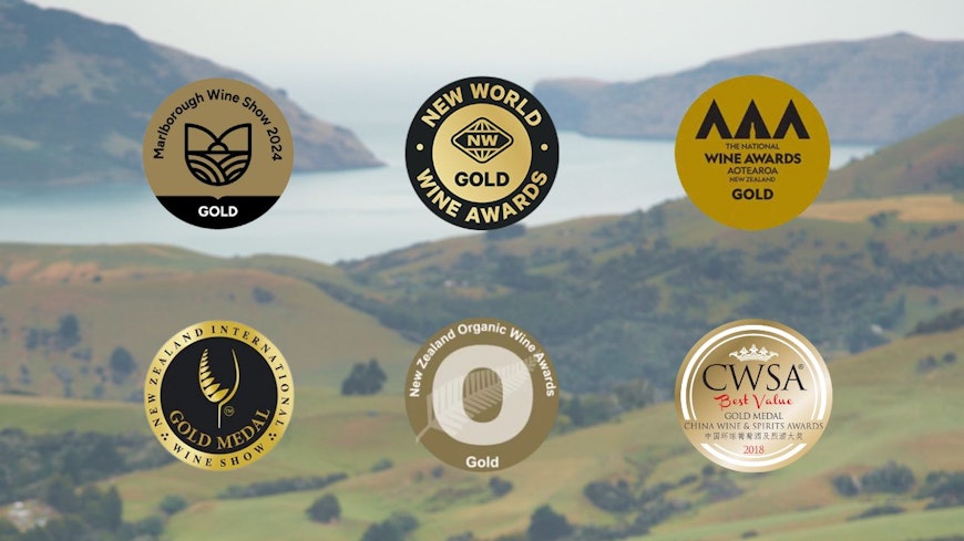 Wine award labels