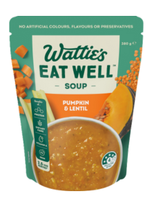 Unchilled ready-to-eat soup packaging.