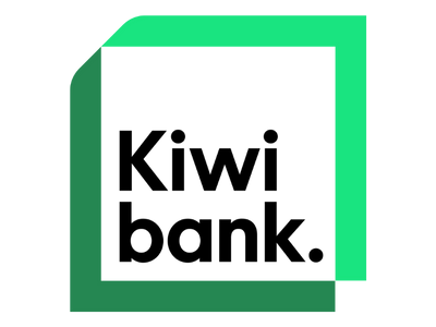 Kiwibank logo.