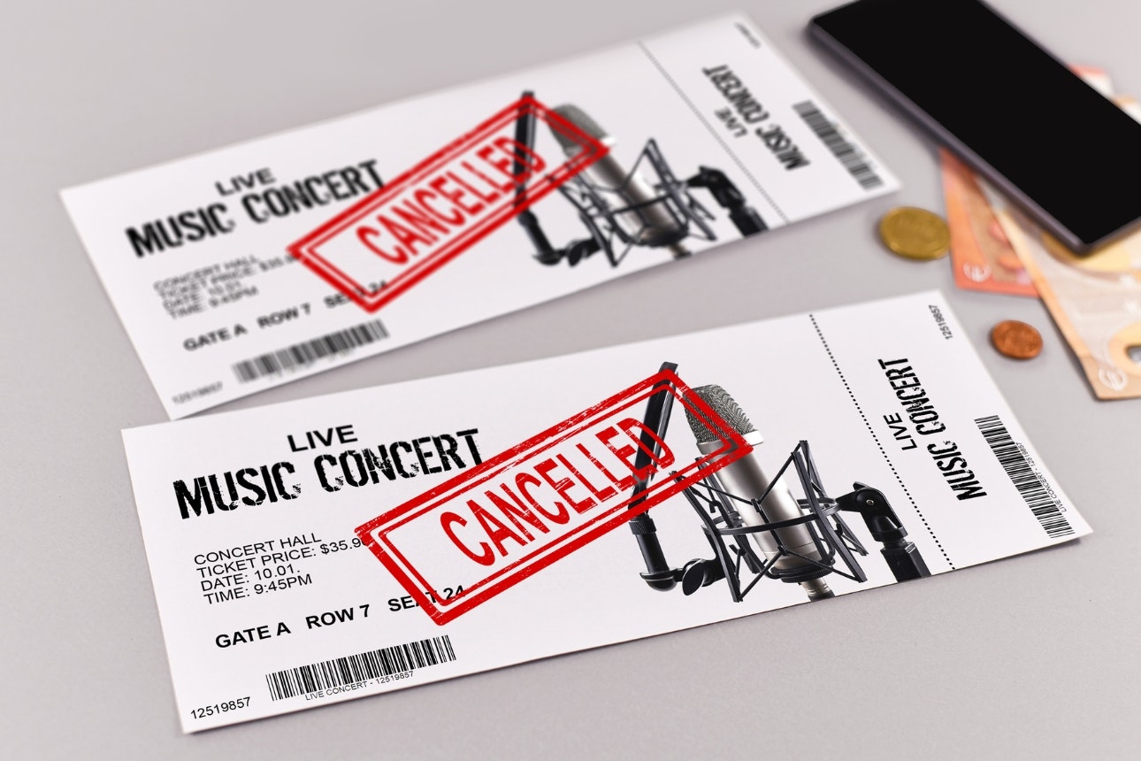 Cancelled concert tickets.