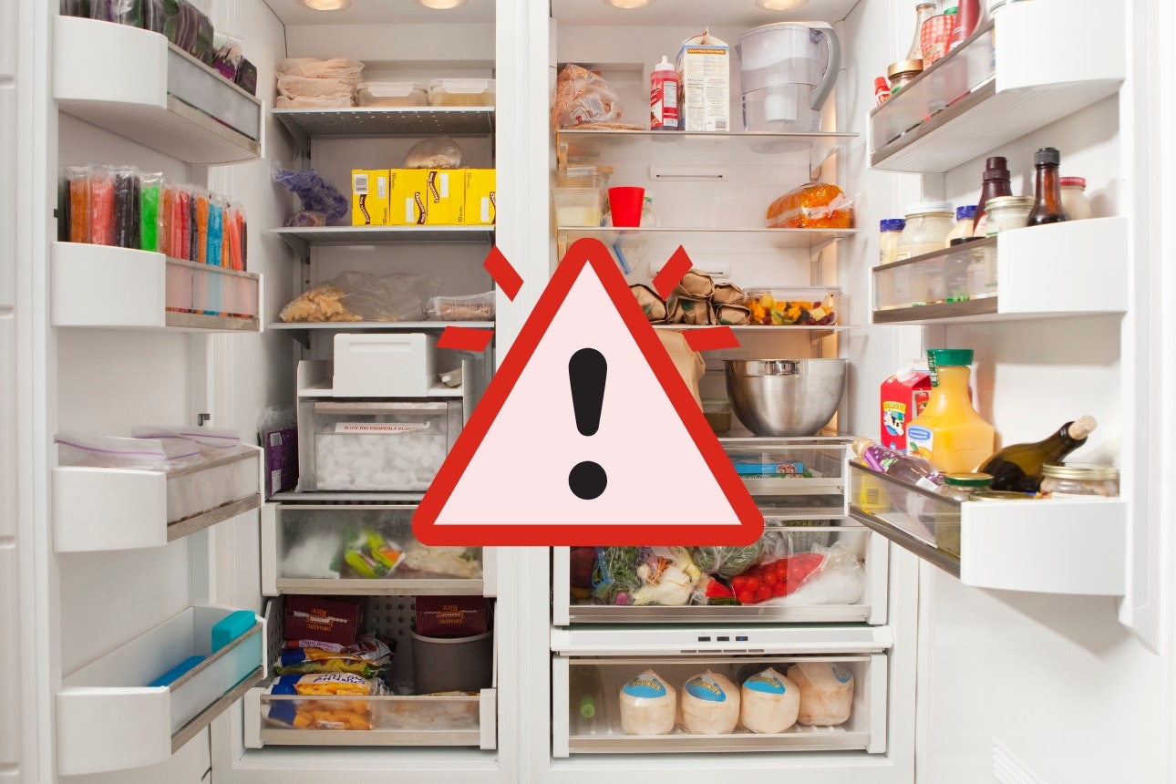 Risky foods in fridge.
