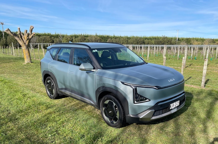 Kia EV5 Light+ on grass.