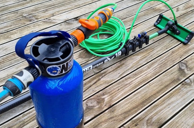 Professional window cleaning kit.