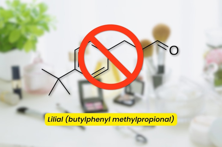 Chemical structure of lilial.