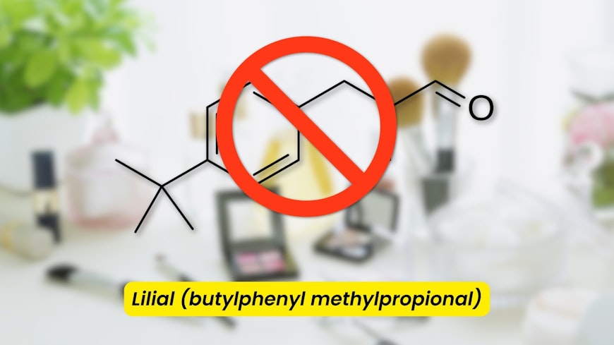 Chemical structure of lilial.