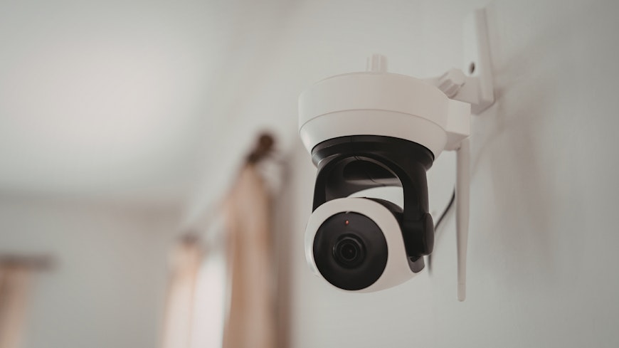 Security camera inside house.
